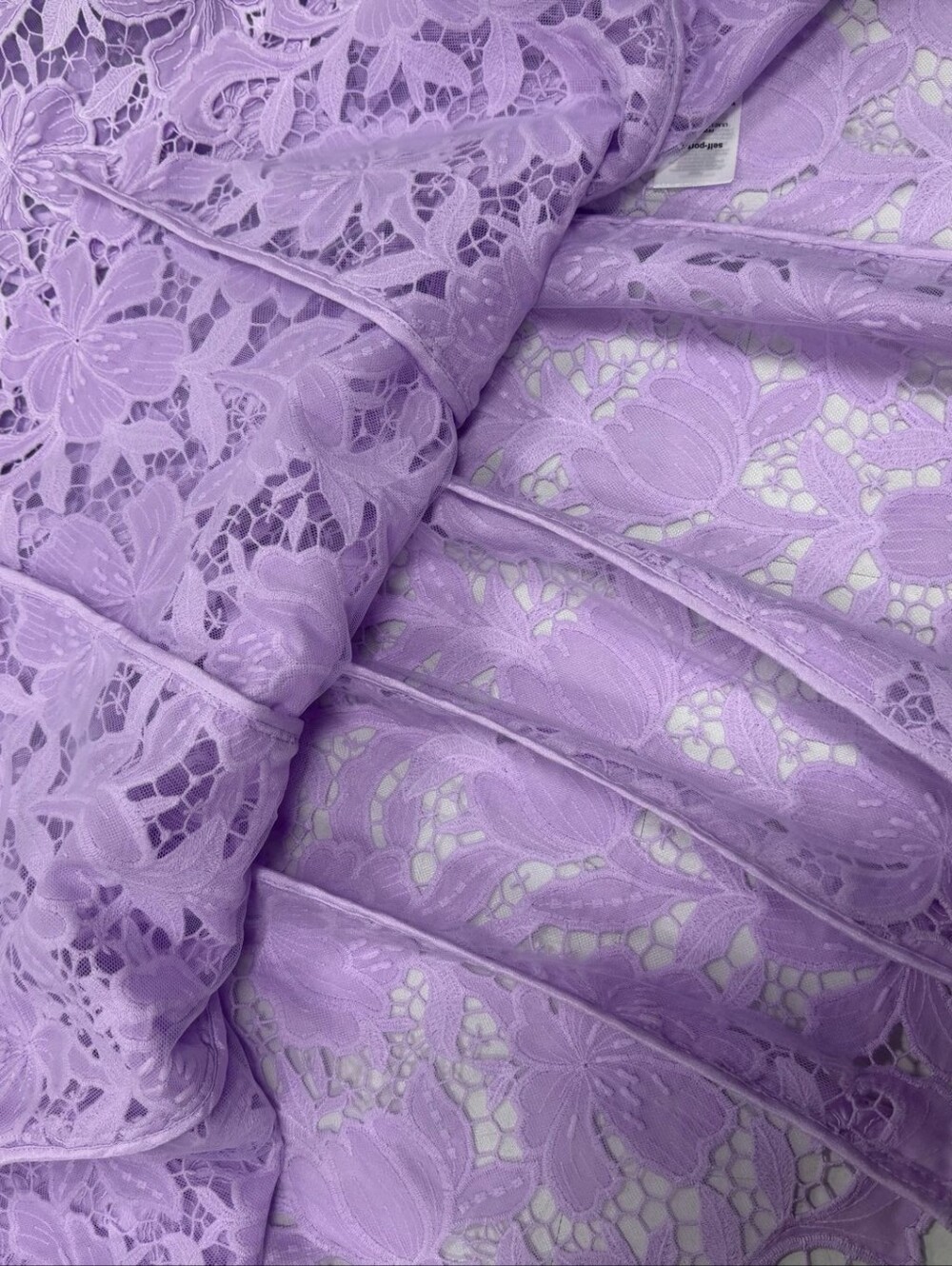 Self Portrait Lilac Lace Midi Dress - Picture 10 of 16